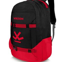 WROGN Unisex Brand Logo Embroidered Backpack image 2