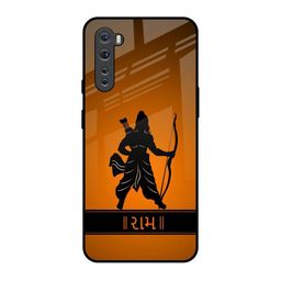 QRIOH Quirky Printed OnePlus Nord Rama Glass Back Case Mobile Accessories-image-75