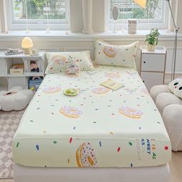 JC HOME Off White & Brown Ethnic Motifs 140 TC King Bedsheet with 2 Pillow Covers-image-71