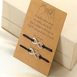 UNIVERSITY TRENDZ Unisex Set Of 2 Leather Wraparound Bracelets-image-62