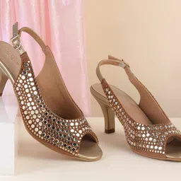 Mochi Women Embellished Peep Toes-47
