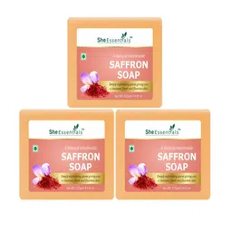 She Essentials Set Of 3 Natural Saffron Bath Soap - 125 g Each-34
