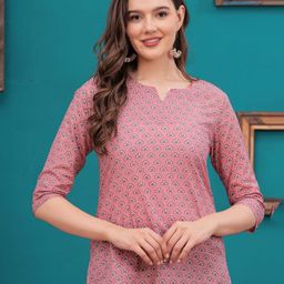k d fab Ethnic Motifs Print Pure Cotton Kurti-picture-26