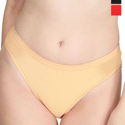 Liigne Pack Of 3 Cotton Mid Rise Basic Briefs VCPC1791-XS-image-89