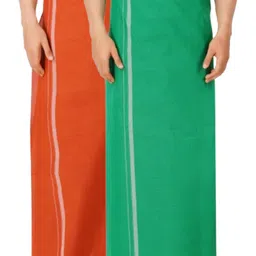 Ethazh Men Pack of 2 Dhotis-image-55