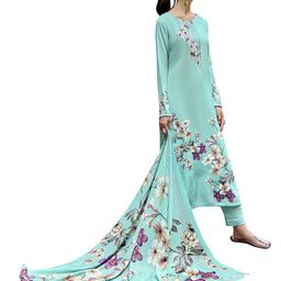 DRAVINAM Trends Floral Printed Pashmina Unstitched Dress Material-image-99