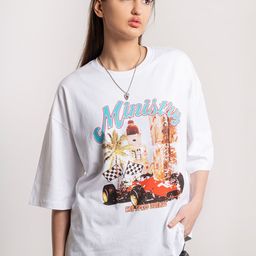 ministry Women Graphic Printed Round Neck Pure Cotton Oversized T-shirt-image-24