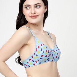 Docare Conversational Printed Full Coverage Non Padded Minimizer Bra- All Day Comfort image 2