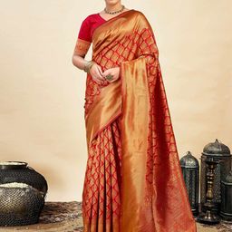 HERE&NOW Woven Design Silk Blend Saree-picture-23