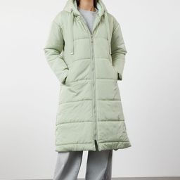 Trendyol Longline Hooded Puffer Coat-image-85