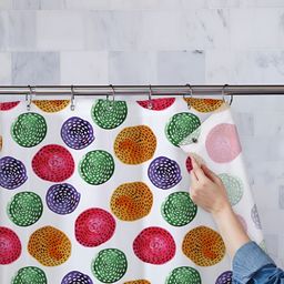 ArtzFolio White & Pink Printed Waterproof Shower Curtain-image-83