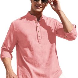 Men Solid Cotton Blend Straight Kurta-image-64