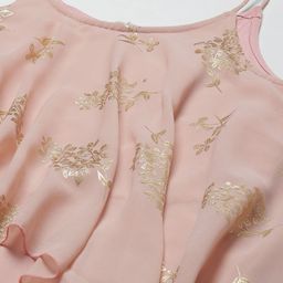 MABISH by Sonal Jain Pink Printed Basic Jumpsuit with Layered image 3