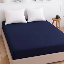 HOME PLUS STUDIOS Navy Blue Terry Water Resistant Mattress Protector-image-61