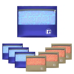 Kuber Industries Blue & Brown 8 Pieces Separator Organisers-image-70