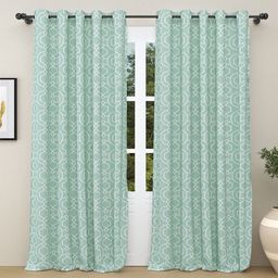 haus & kinder Blue & White 2 Pieces Room Darkening Pure Cotton Door Curtain-image-48