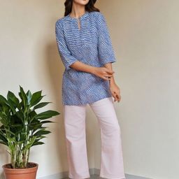 SZN Striped Printed Straight Kurta-image-63