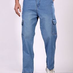 EDITLOOK Men Loose Low Distress Light Fade Acid Wash Jeans-image-32