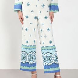 Vero Moda Women Floral Printed Straight Fit High-Rise Trousers-image-36