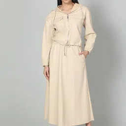 Fashion Gaiia Leather Jacket & Skirt Co-Ord Set-image-77