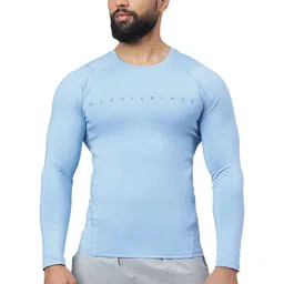 MuscleBlaze Unisex Brand Logo Printed Round Neck Compression T-shirt-46