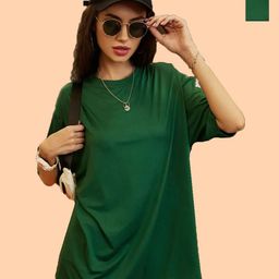 Metronaut Women Pack of 2 Graphic Printed Round Neck Cotton Oversized T-shirts-picture-19