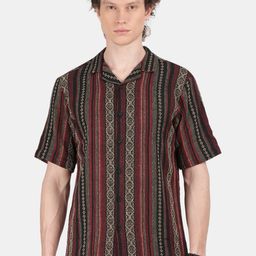 Blu MNKY Men Printed Smart Slim Fit Shirt-image-43