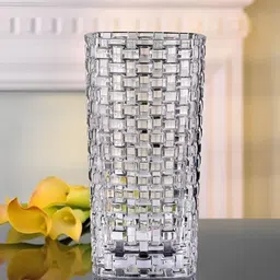 Nachtmann Bossanova Crystal Transparent Textured Glass Flower Vase-image-33