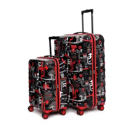 uppercase Set Of 2 Printed Hard-Sided Trolley Bag-4
