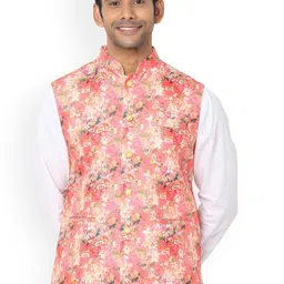 SALWAR STUDIO Digital Printed Nehru Jackets-23