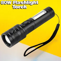 A87 (ZOOMABLE METAL LED TORCH) 3 Modes Flashlight, Super Bright Torch-15
