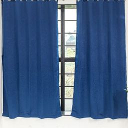 Parda Online Unisex Set of 4 Black Out Window Curtain-24