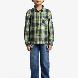Ed-a-Mamma Boys Premium Opaque Checked Casual Shirt-image-53