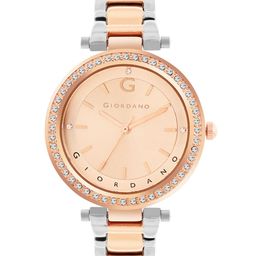 GIORDANO Women Dial & Stainless Steel Bracelet Style Straps Analogue Watch GD-4212-44-22