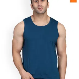 SLOWLORIS Pack Of 2 Printed Scoop Neck Bio Washed Innerwear Vests-picture-32