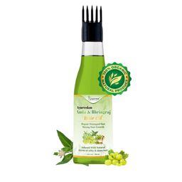 KEYOZA Ayurvedam Amla & Bhingraj Hair Oil For Silky And Shiny Hair - 100 ml-image-86
