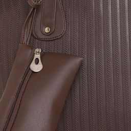 Springberry Textured Structured Tote Bag image 3