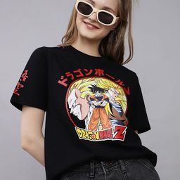 Free Authority Dragon Ball Z Printed Pure Cotton Round Neck T-Shirt-image-70