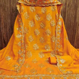 MANVAA Embellished Unstitched Dress Material-image-33