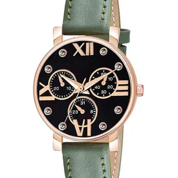 CSAMON Women Analogue Watch C36RG MINABLK GRE Leather-image-74
