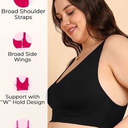 Tweens Invisi-Fit Plus-Size Lightly Padded Cotton Bonded Seamless Bra image 2