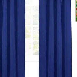 Parda Online Blue Black Out Window Curtain-image-85