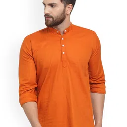 Moda Rapido Mandarin Collar Pure Cotton Straight Kurta-image-21