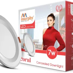 7W Coral LED Cool White Round Panel Conceal Down Light | Pack of 1 Ceiling Light Ceiling Lamp-29
