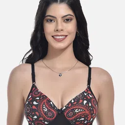 StyFun Pack of 2 Printed Full Coverage Lightly Padded Bra With All Day Comfort image 2