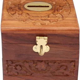 Wooden Piggy Bank - Money Bank - Coin Box - Money Box - Gift Items for Kids Coin Bank-image-94