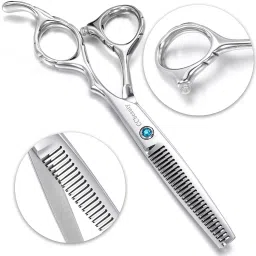 Professional Barber Hair Cutting Scissors Shears Thinning Kit with Black Case Scissors-image-40