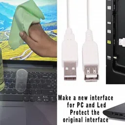 ANJO USB Keyboard-Wireless Mouse-Pad-2.0 Hub-Cleaner-OTG Micro&C-Ext Cable 1.5m Combo Set image 4