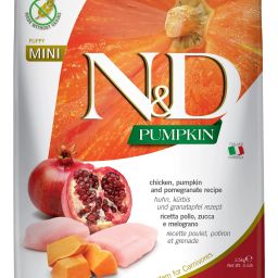 N&D Pumpkin - Chicken & Pomegranate - Grain Free - Dog Dry Food - Puppy - Mini Breed Chicken, Fruit 2.5 kg Dry Young Dog Food-image-44