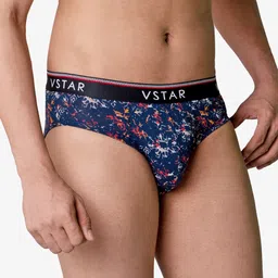 VStar Abstract Printed Low-Rise Basic Briefs SG 02-JET_BLACK image 3
